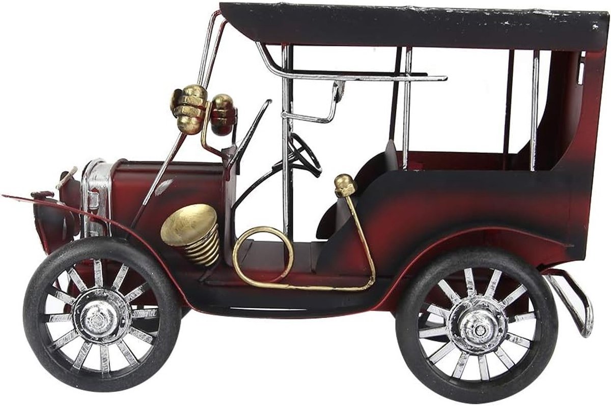 Vintage Auto Sculptuur - Antiek Model voor Tafelversiering en Kantoordecoratie, Uniek Cadeau voor Autoliefhebbers