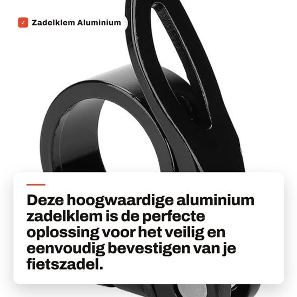 Zadelklem Aluminium - 28,6mm Zadelpenklem - 25,4mm Zadelpen - Duurzaam - Eenvoudige Installatie - Twee Kleuren