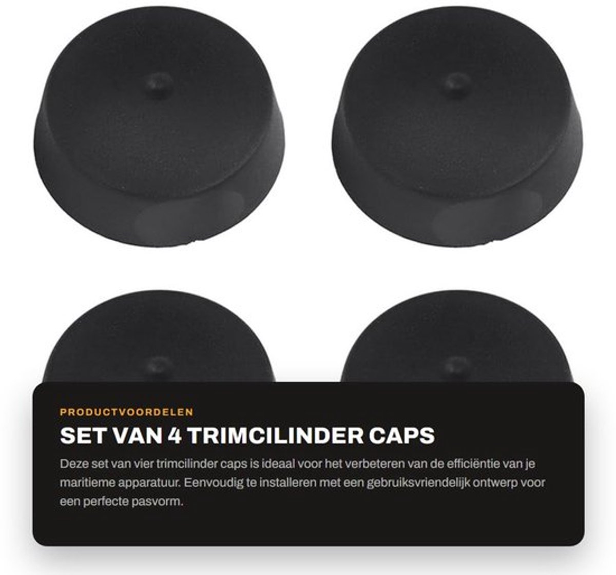 Trimcilinder Cap Pin Set van 4 - Vervanging voor Mercruiser Alpha One Gen II - Eenvoudige installatie - Hoge warmtetolerantie - Naadloze pasvorm - Gebruiksvriendelijk ontwerp - Trimcap