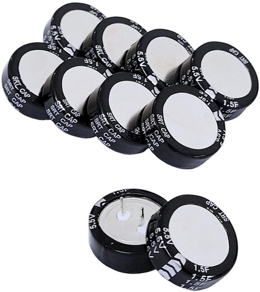 Super Capacitor - 5.5V 1.5F Type C - Hoogwaardige Capacitor voor Elektronica - Betrouwbaar en Efficiënt - Ideaal voor Projecten - Geschik...