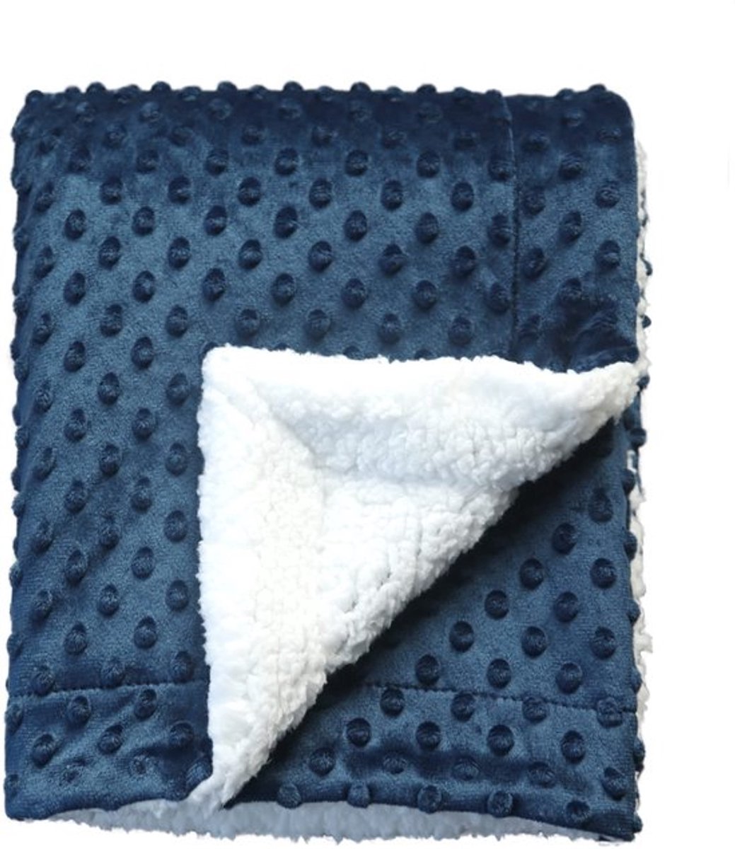 Deken zacht - babydeken 75cmX100cm - sherpa - geschikt voor wieg/kinderwagen - huidvriendelijk - lichtgewicht polyester