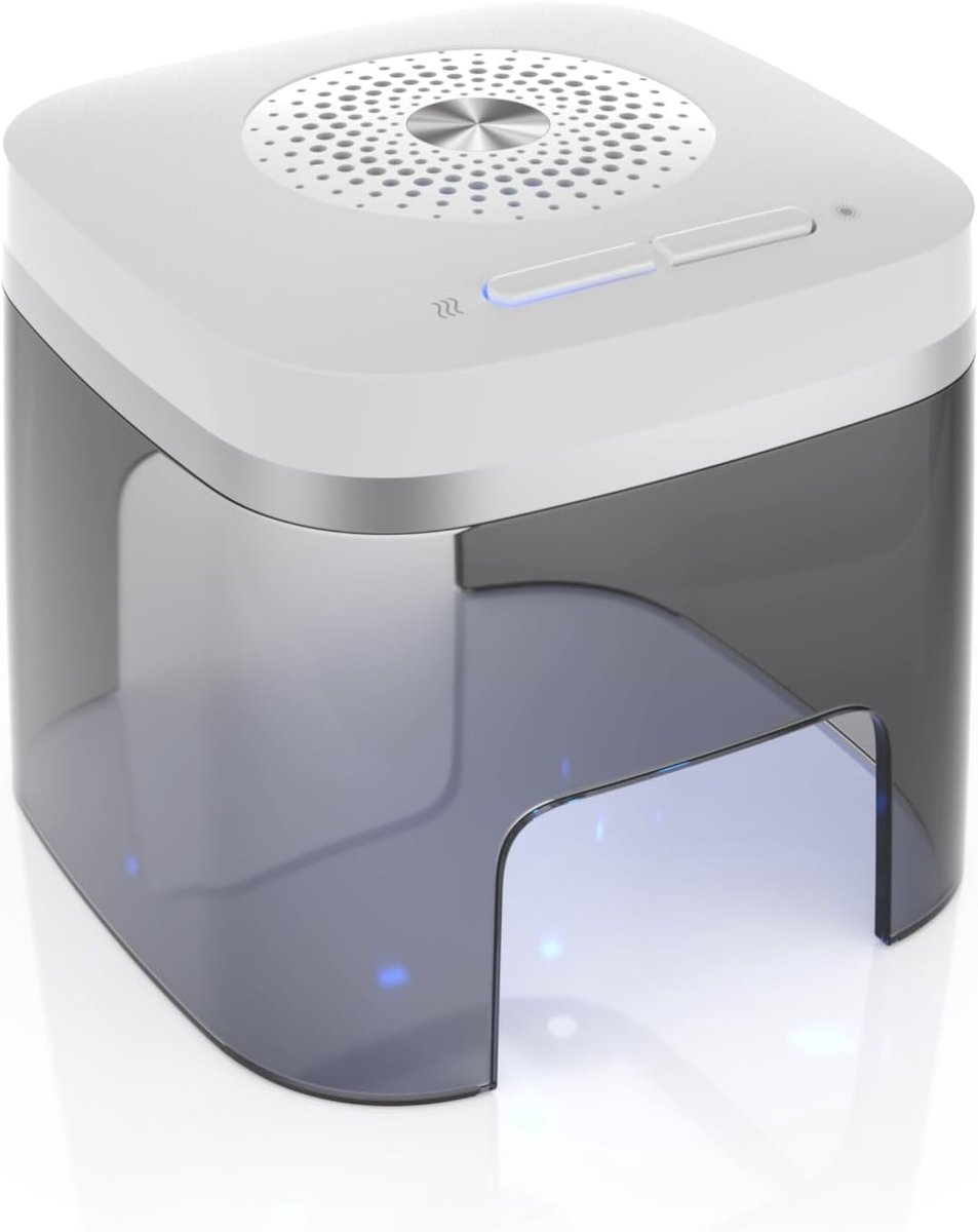 SnelShoppen - flow-med Dry-Cap UV 1.2 - Droogdoos voor Hoortoestellen - Opladen Tegelijkertijd - Voor Alle Hoortoestellen - 4 UV-C LED's - Ventilator