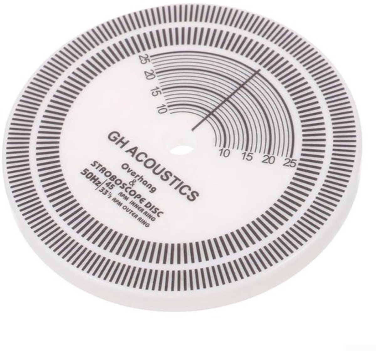 Snelheidsmeter Vinyl - Snelheidstestschijf - Acryl Draaitafel - 33/45 tpm - Nauwkeurige Meting - Stevig Materiaal
