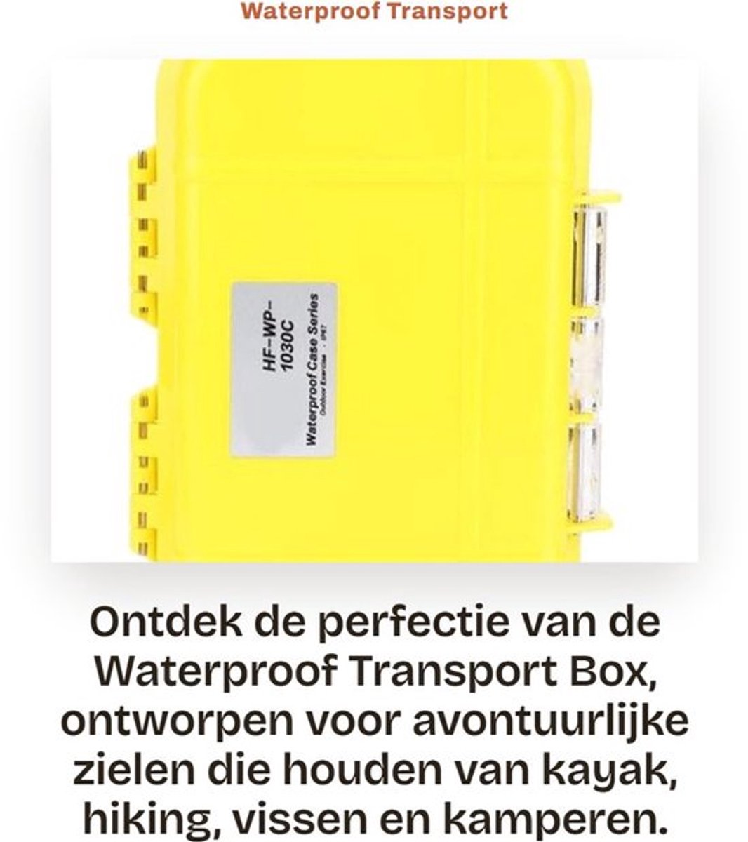 Transportdoos Waterdicht - Opbergdoos met Deksel - Antiroest - Duurzaam - Lichtgewicht - Afneembare Rubberen Pad