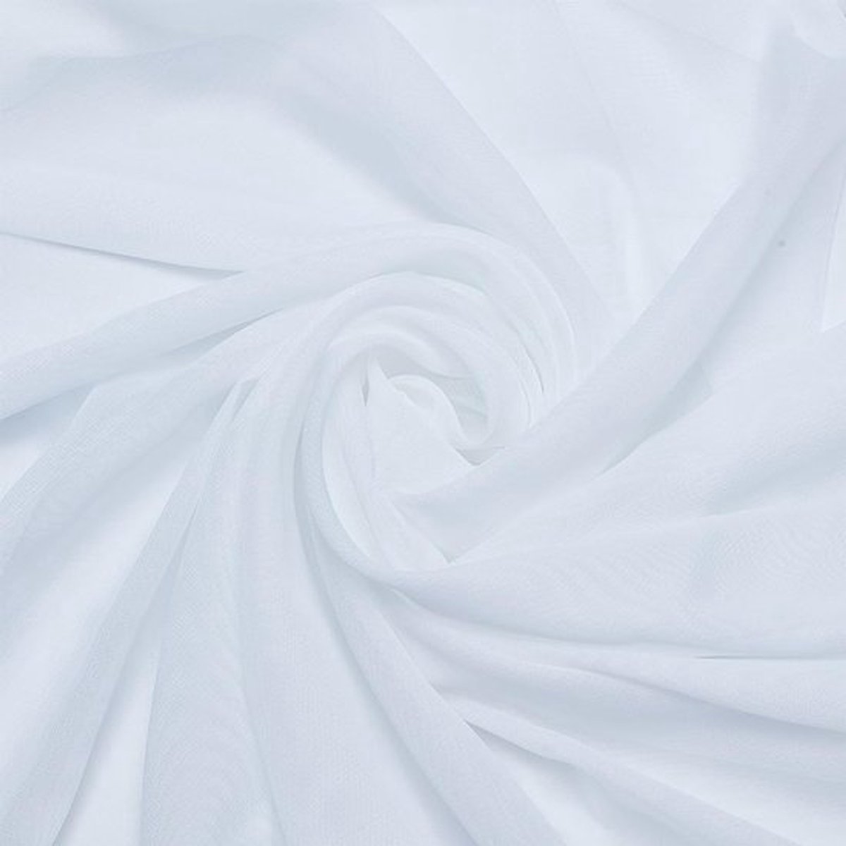 Chiffonstof 3 m - Witte Chiffonstof - Zachte/Stijlvolle Stof - Decoratiestof - Bruiloft Decoraties - Polyester Materiaal