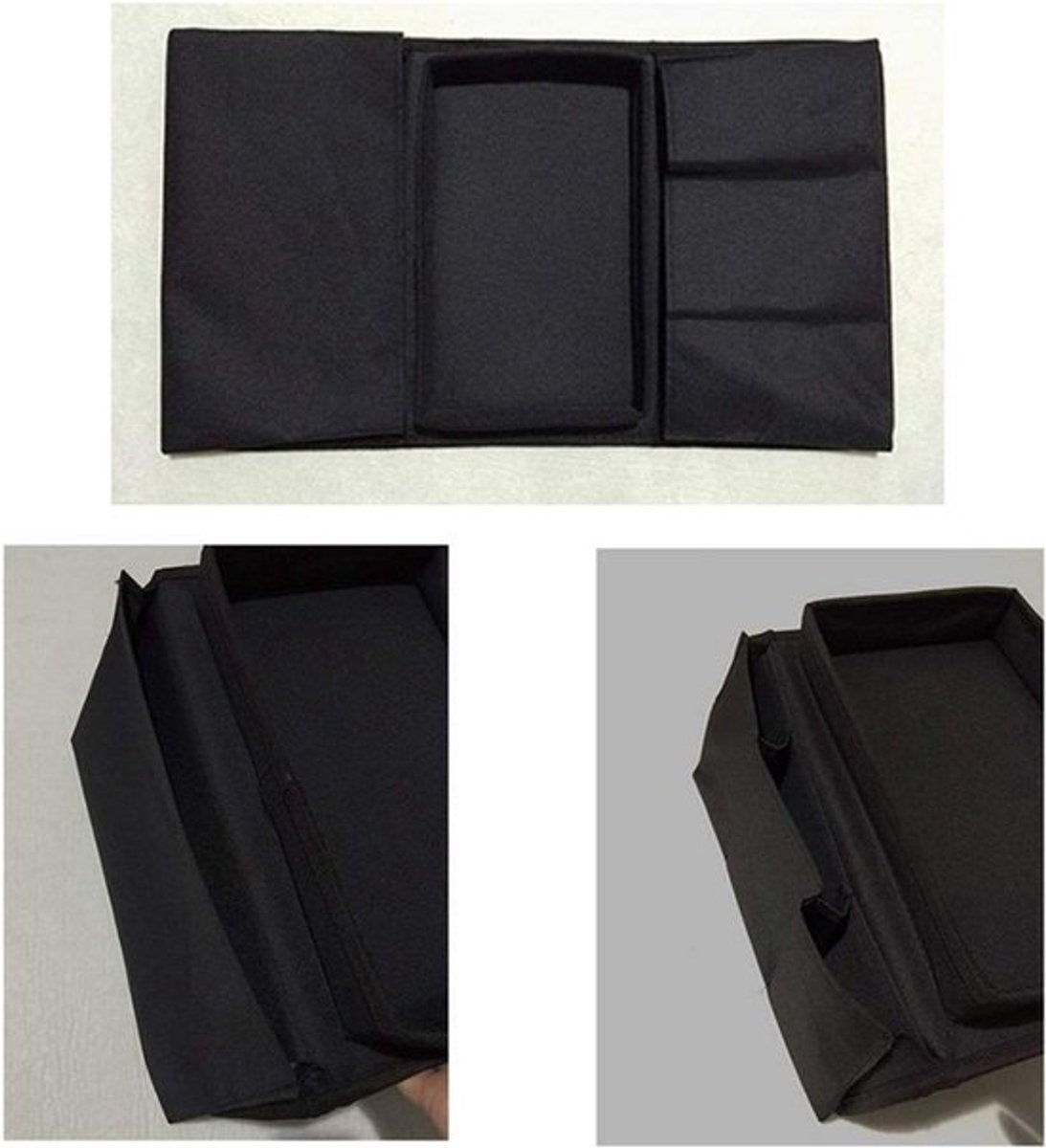 Sofa Armsteun Hangtas - Hangende Opbergtas - Eenvoudig te gebruiken - Zwart - Voor afstandsbediening en boeken - Geschikt voor elke bank ...