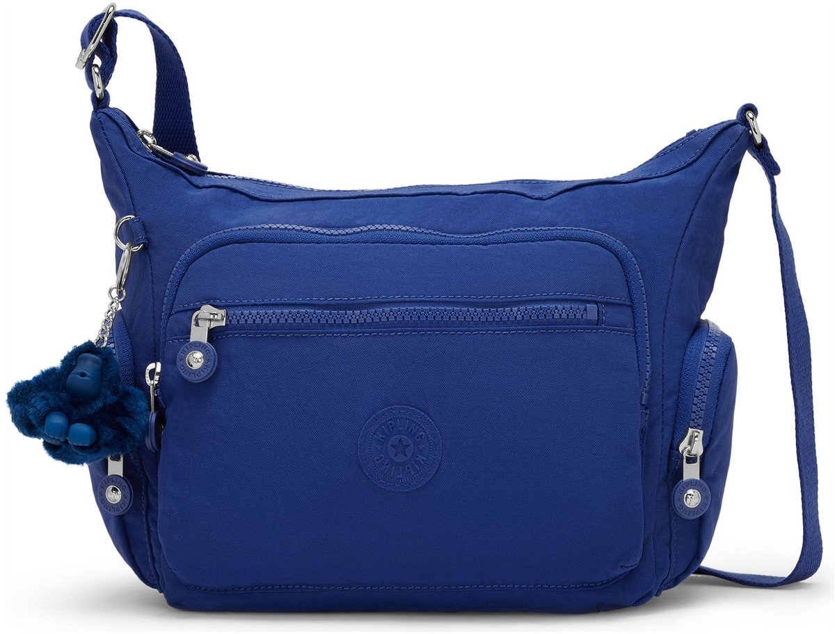 kipling schoudertas Gabbie Crossbody Blazing Blue blauw