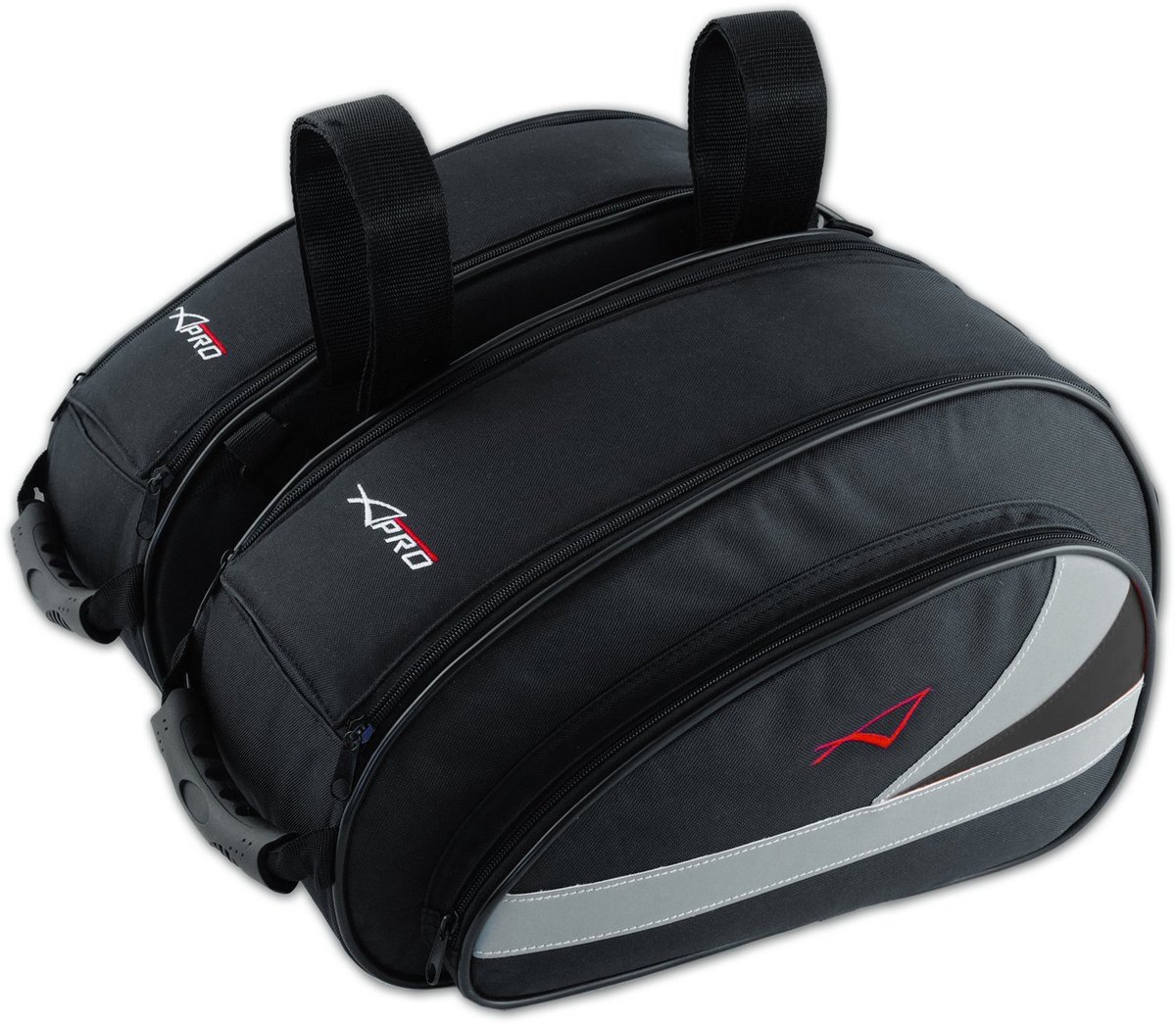 SnelShoppen - A-Pro Textiel Zadeltas Motorfiets Touring Tas 18L Waterdicht Leren Tas Zwart voor Motorrijden, Toeren, en Avontuurlijke Trips