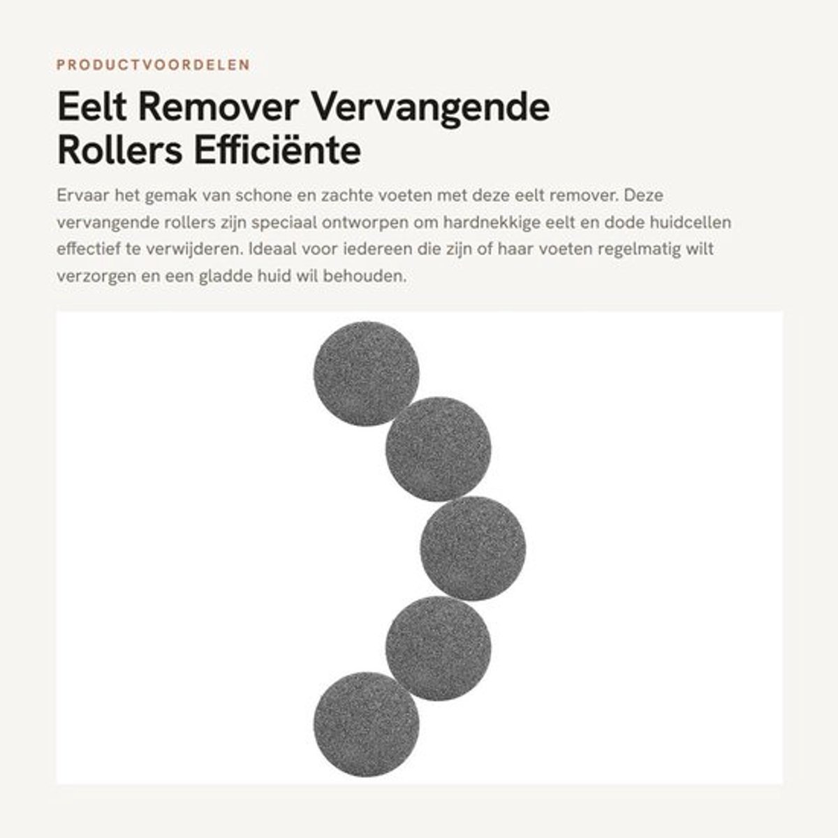 Eelt Remover Hoge Efficiëntie - Vervangende Rollers - Voet Slijpkop - Dode Huid Verwijderaar - Harde Huid - Geschikt voor Elektrische Voetschuurmachines - Voetschuurmachine