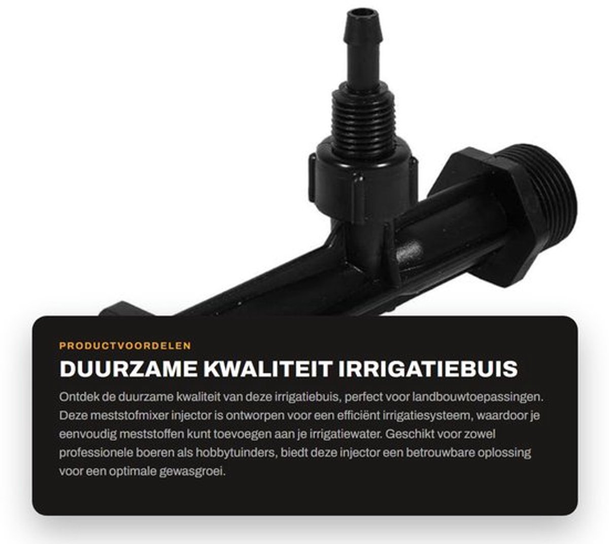 Irrigatiebuis Duurzaam POM Kunststof - Meststofmixer - Injector - Landbouwgereedschap - Irrigatiesysteem - Vacuümfunctie - Meststofinjector