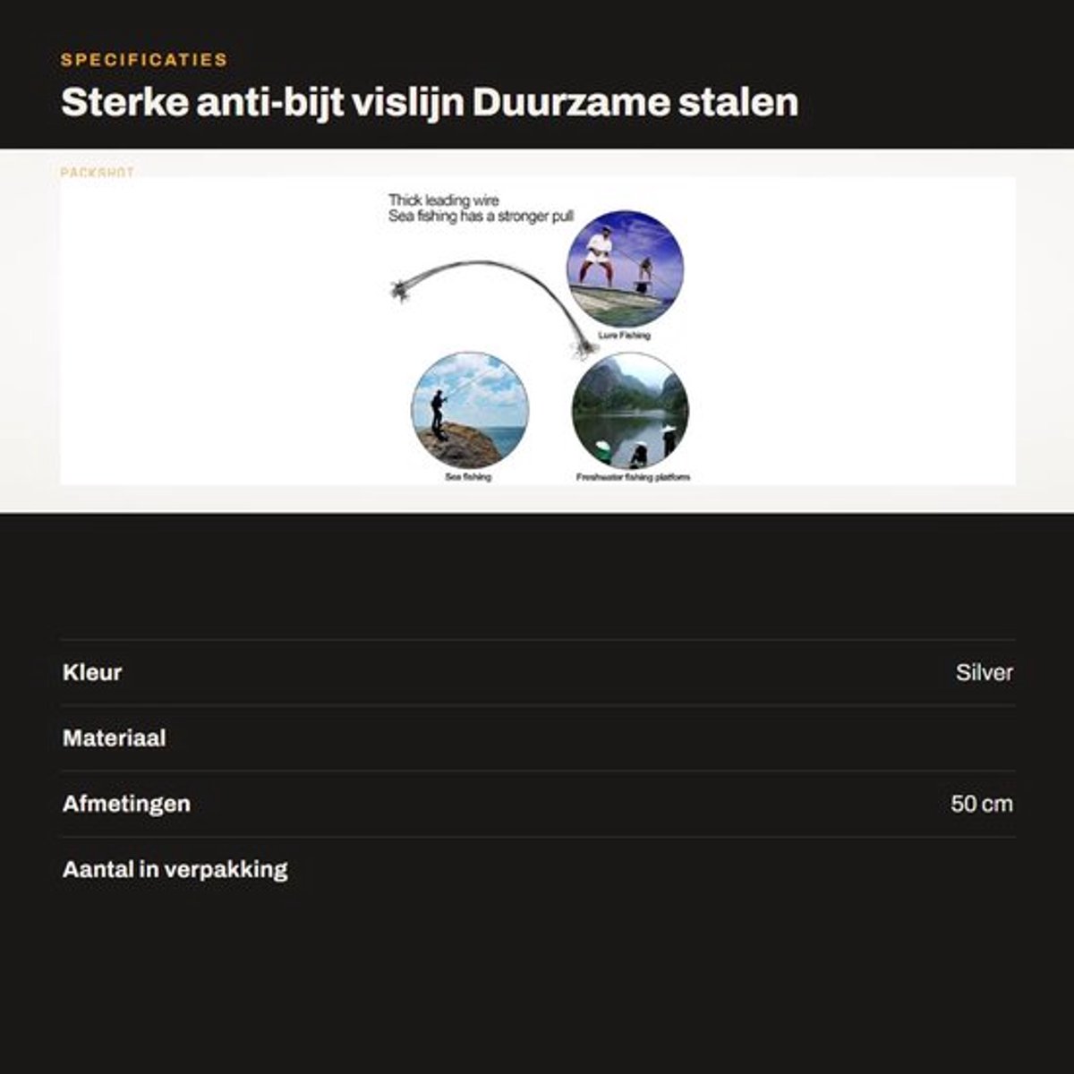 Vislijn Zeer Sterk - Nylon Draad - Gevlochten Vislijn - Vis Haakjes - Draagbaar Ontwerp - 20 Stuks - Visdraad