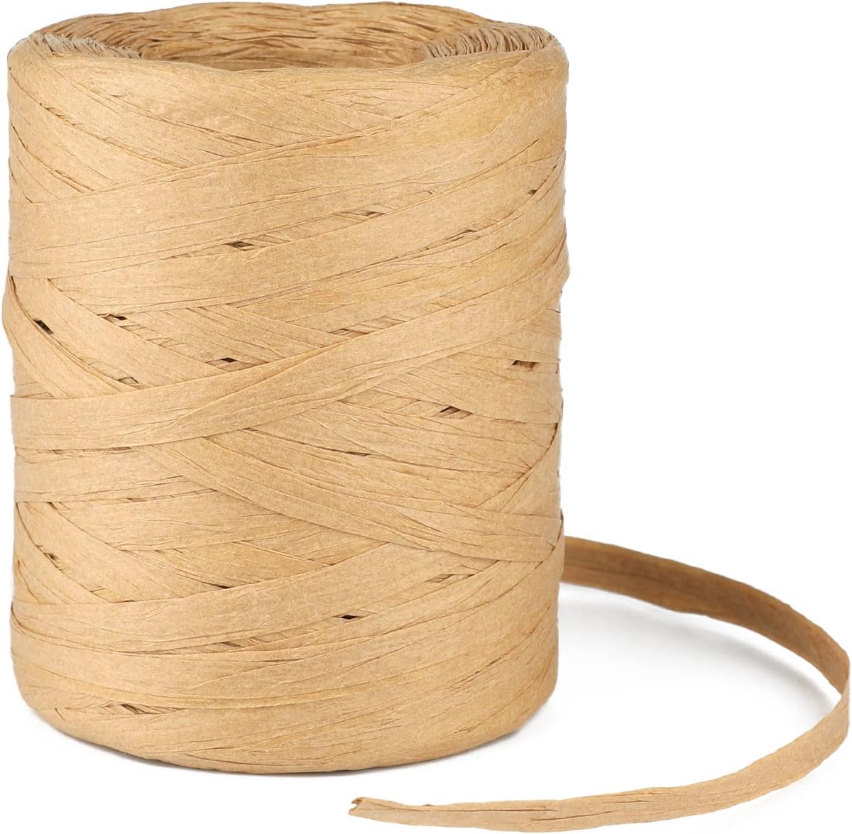 Bastband 200m - Natuurlijk Bast - Knutselbast Papierband - Ideaal voor cadeauverpakking - ShopVlot