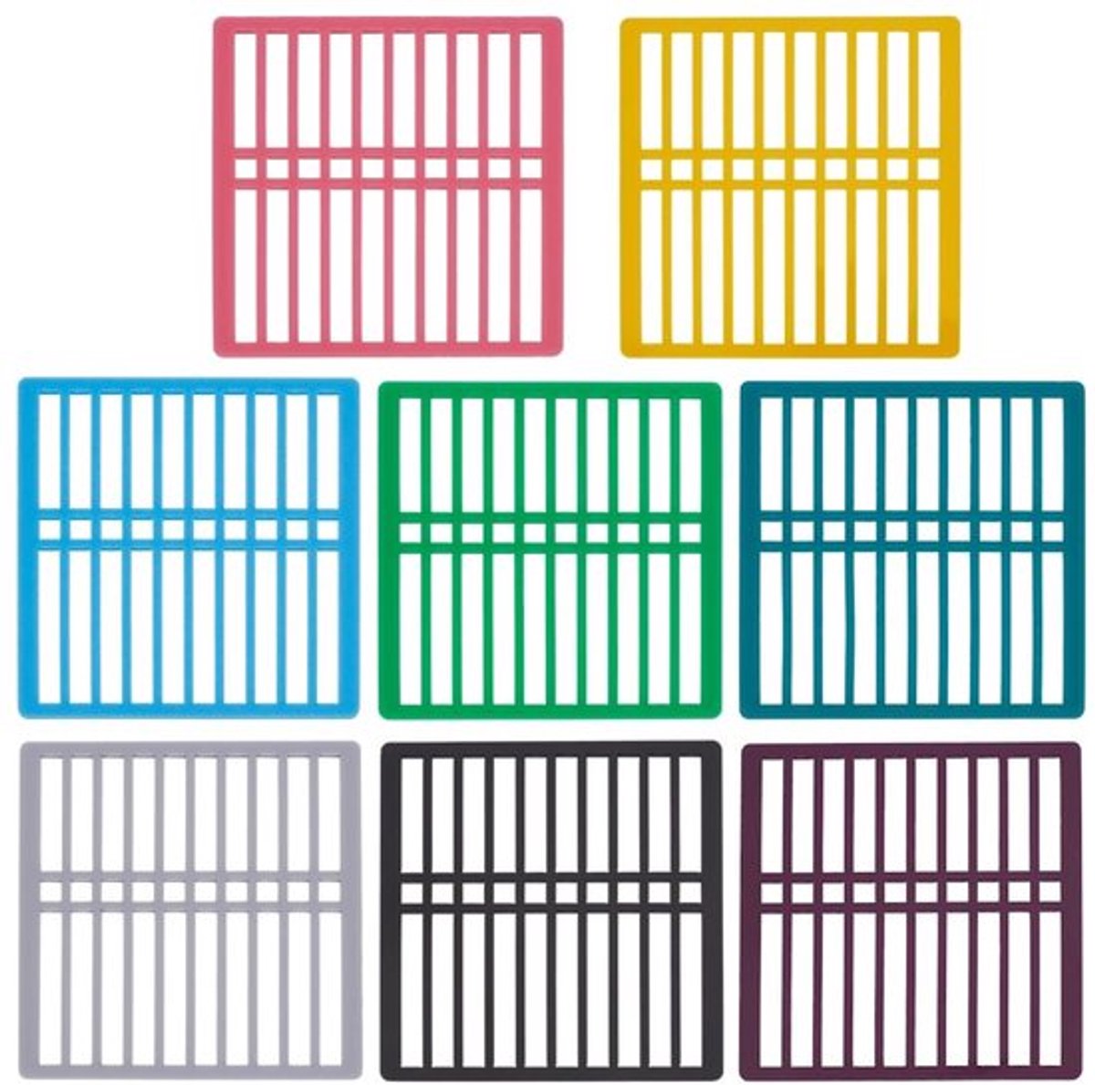 Diamond Art Liniaal 10x10cm - Dubbele Rij met Grid - Acryl Boor Uitlijning Tool - Precisie-uitlijning - DIY Projecten - Efficiëntie Optimalisatie - Diamant Schilderen Tool