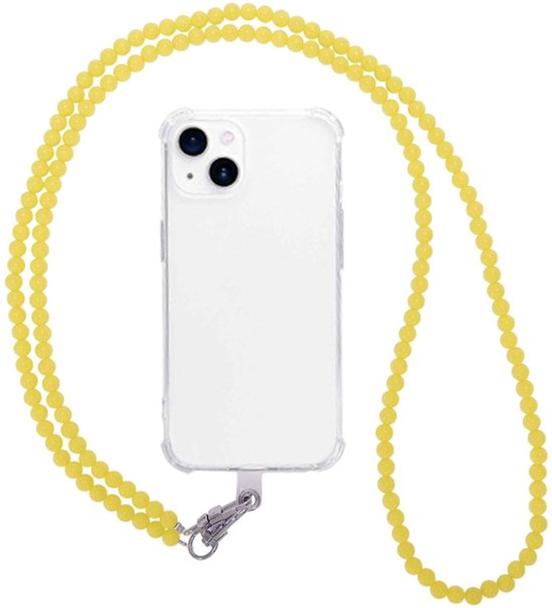 Telefoonketting modieus - Telefoonketting met kralen - Antival - Universeel - Lichtgewicht - Versterkte veiligheid met karabijnhaak - Telefoonhanger