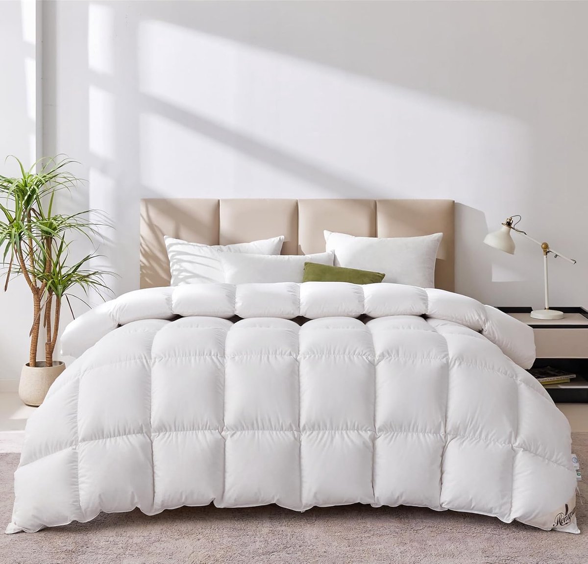 SnelShoppen - Donzen Dekbed 220 x 240 - 4 Seizoenen Donsdekbed - Oeko-Tex & RDS-gecertificeerd - Vulgewicht 2100 g - Ideaal voor Comfortabele Nachten