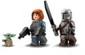 LEGO Star Wars: The Mandalorian, Grogu en Bo-Katan Kryze met wapens.