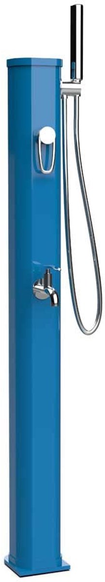 SnelShoppen - Zonnedouche Blauw Capri - Tuindouche met Jolly Go2 Ral5019 - Perfect voor Tuin, Camping, Kinderen en Feesten - Wateruitrusting en Tuinge