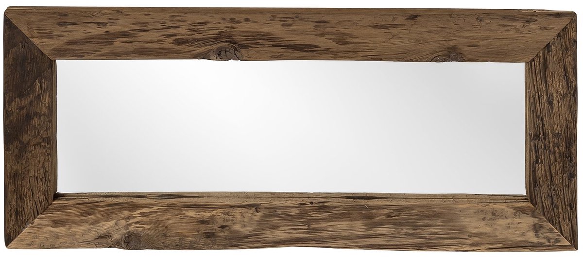 Spiegel - XXL - Hout - Rechthoek - 120x50x3cm. - Bruin - Boltze