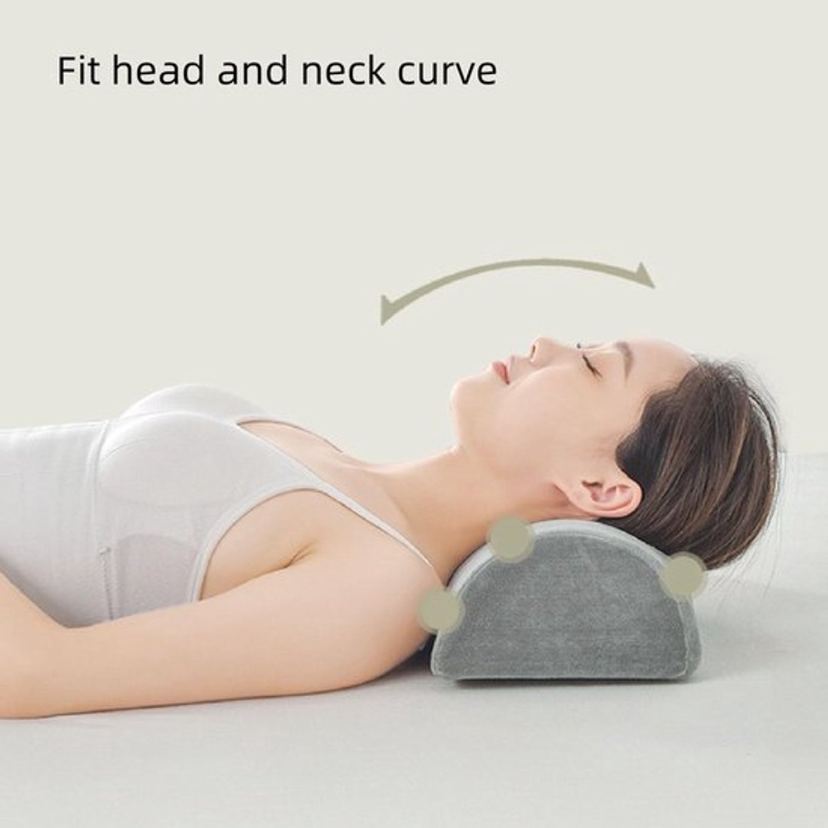 Half Moon Pillow Ergonomisch Geheugenschuim - Ondersteunend Kussen - Multifunctioneel Kussen - Semi-cilinder Kussen - Comfortabel Kussen - Ideaal voor Taille/Nek/Benen - Ondersteuningskussen