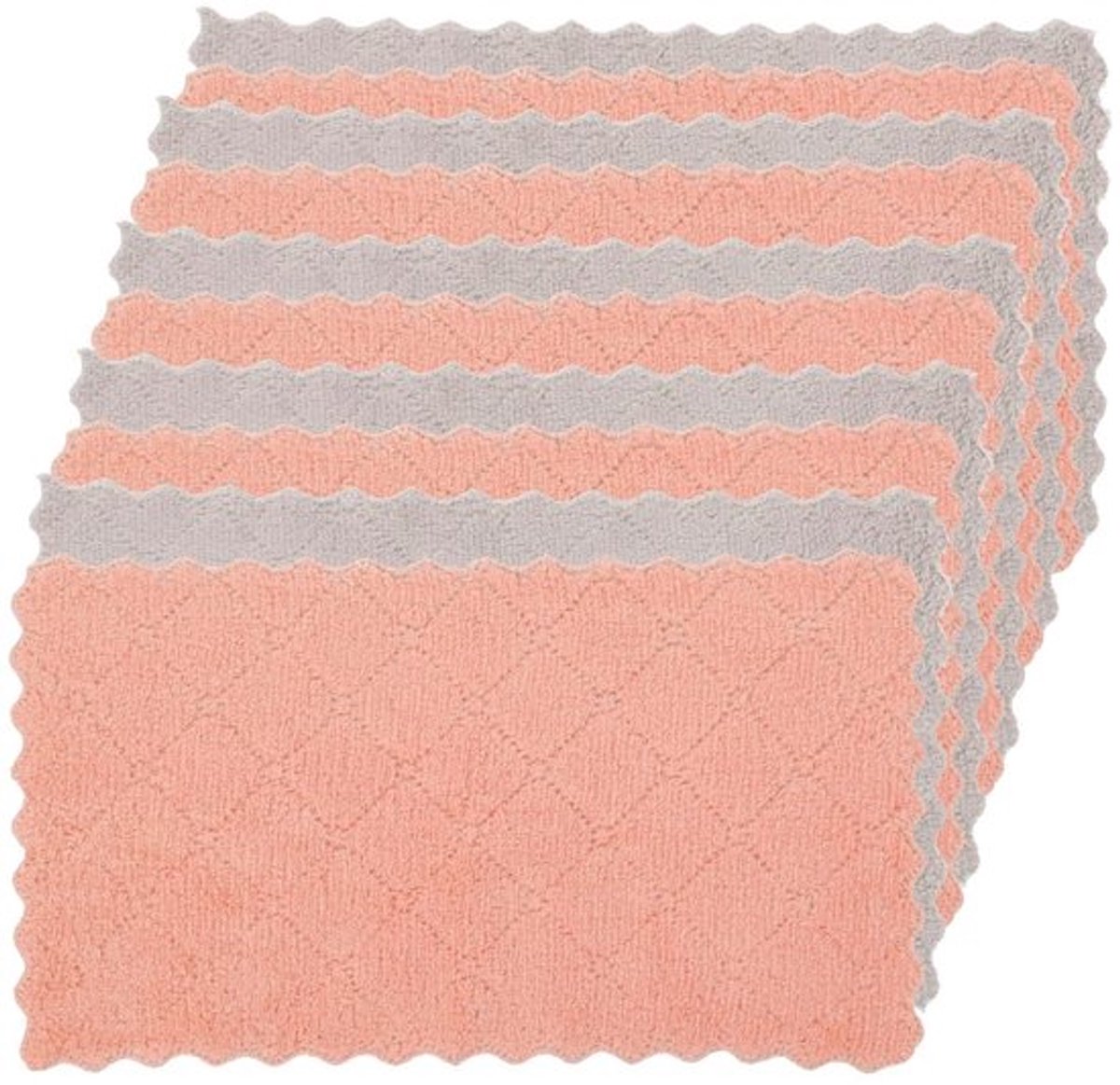 Keukendoeken Set 10 Stuks - Absorberende Theedoeken - Onderhoudsvriendelijk - Recyclebaar - Koraalvlies - 23x13 cm