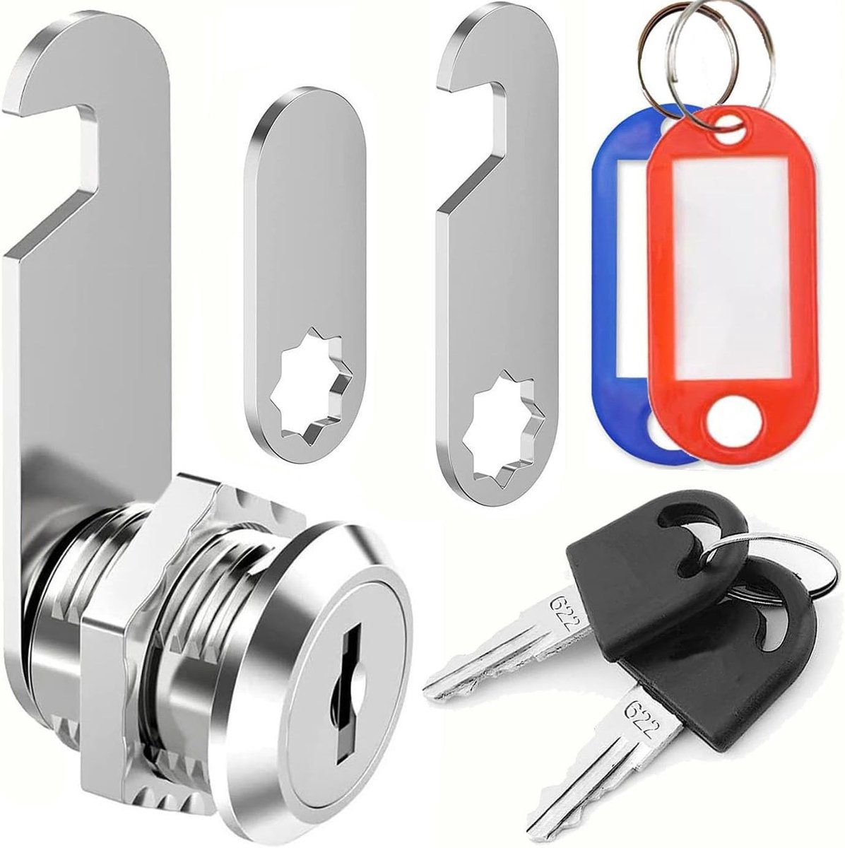 Veilige Mailbox Slot met Diverse Sleutels, Ideaal voor Post, Deur en Meubelbeslag (16mm)