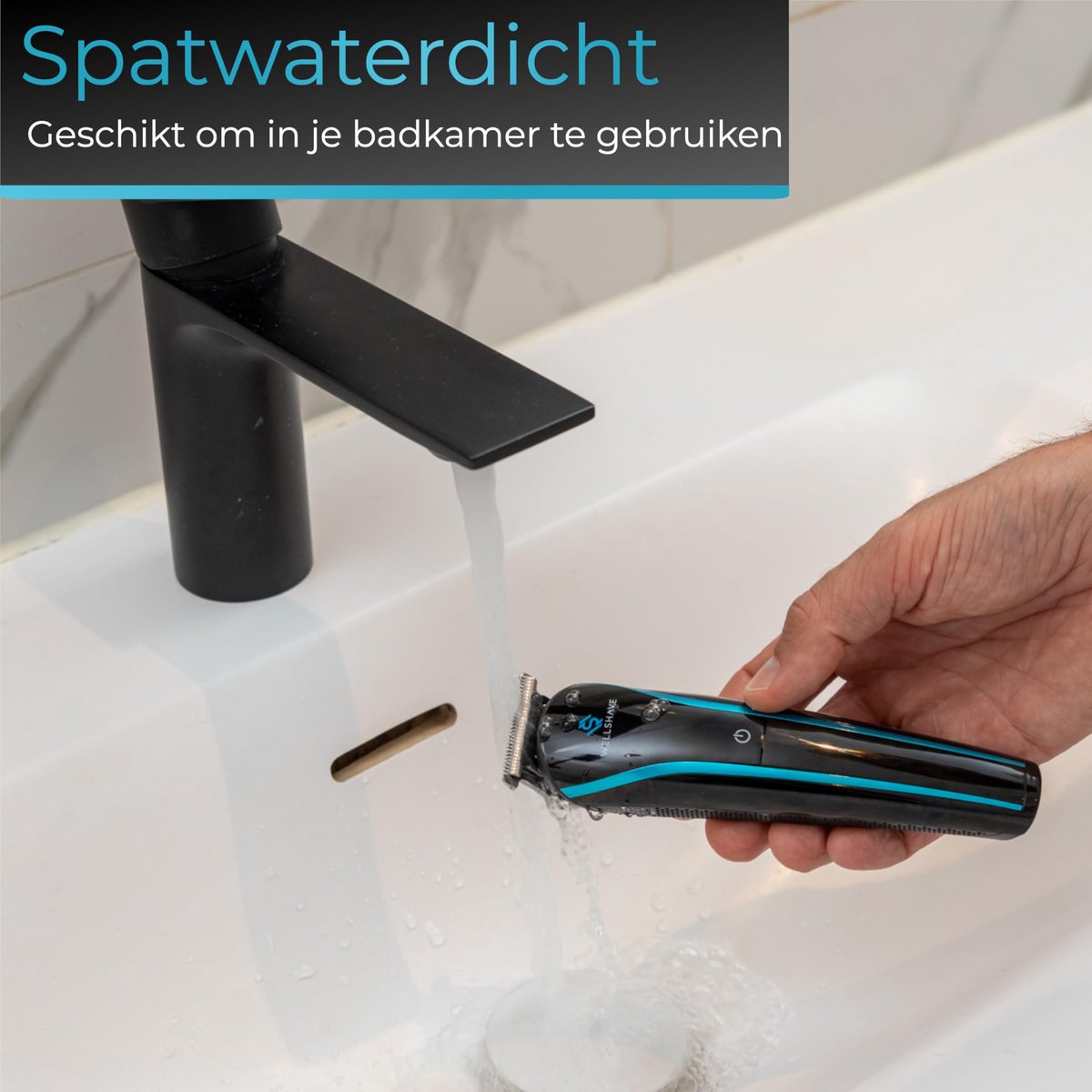 Baardtrimmer Mannen - Lichaamsgroomer Trimmer - Persoonlijke Verzorging - Spatwaterdicht Ontwerp - 16 x 35 x 3 cm - Zwart