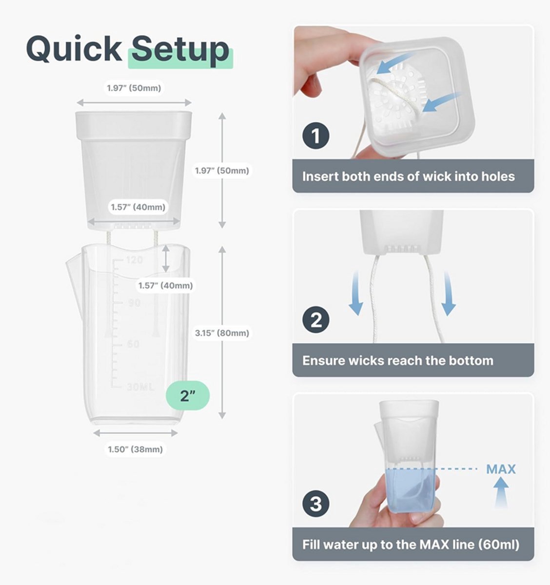 6 stuks - Mini zelfwaterende bloempot - Doorzichtige plastic bloempot - Semi-hydroponische bloempot - Transparant - Klein formaat - Zelfwaterende bloempot - Plastic zaaipot - Met plantenlabel en waterabsorberende kern — cadeau in Wonen & Interieur - foto 3