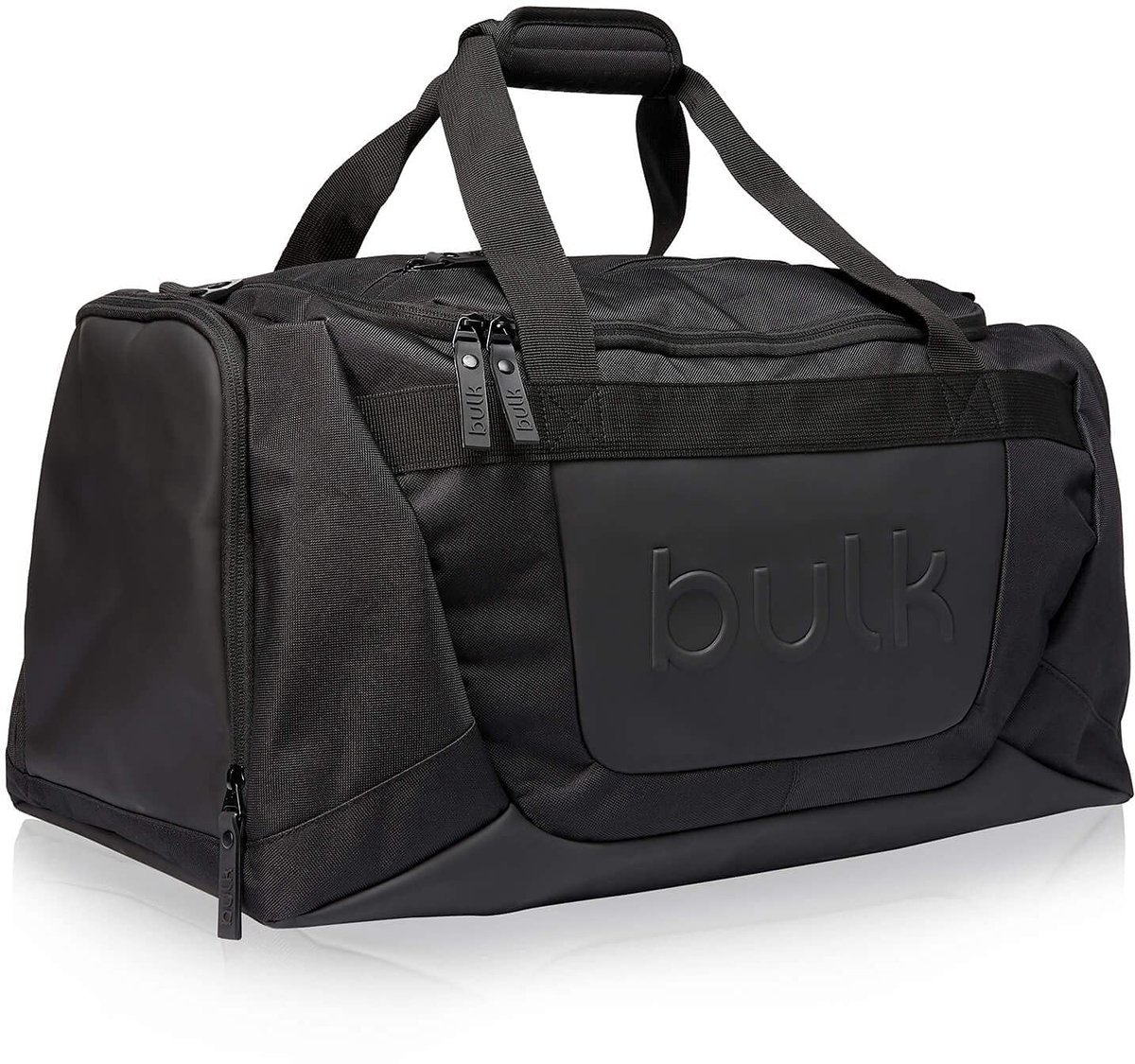 SnelShoppen - Bulk Everyday Sporttas, Sportgym Bag, Zwarte Holdall, Ruime Gymtas voor Sport, Fitness, Reizen en Vrije Tijd, Duurzaam Materiaal, Ideaal