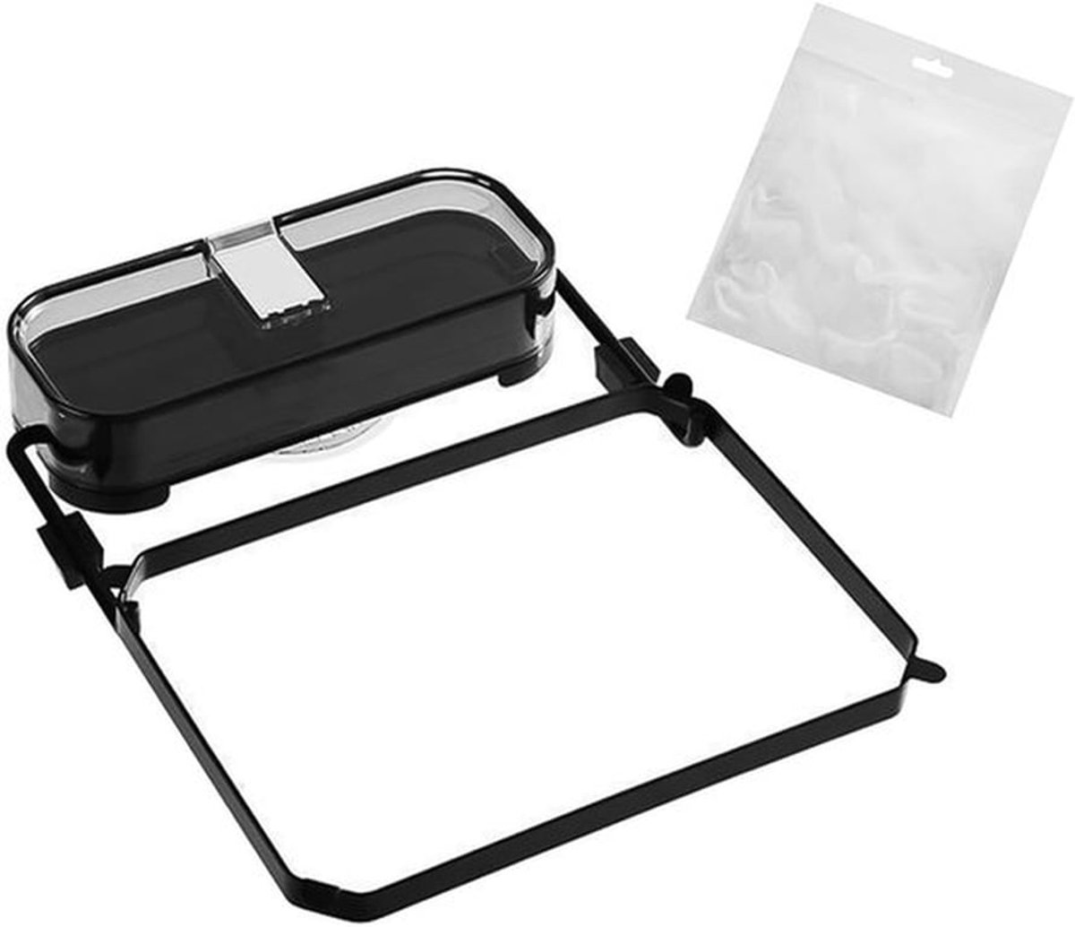 Keukengootsteenfilter - Filterrek met 50 filterzakken - Antislip zuignapontwerp - Opvouwbaar - Multifunctioneel - Ruimtebesparend - Gootsteenfilter