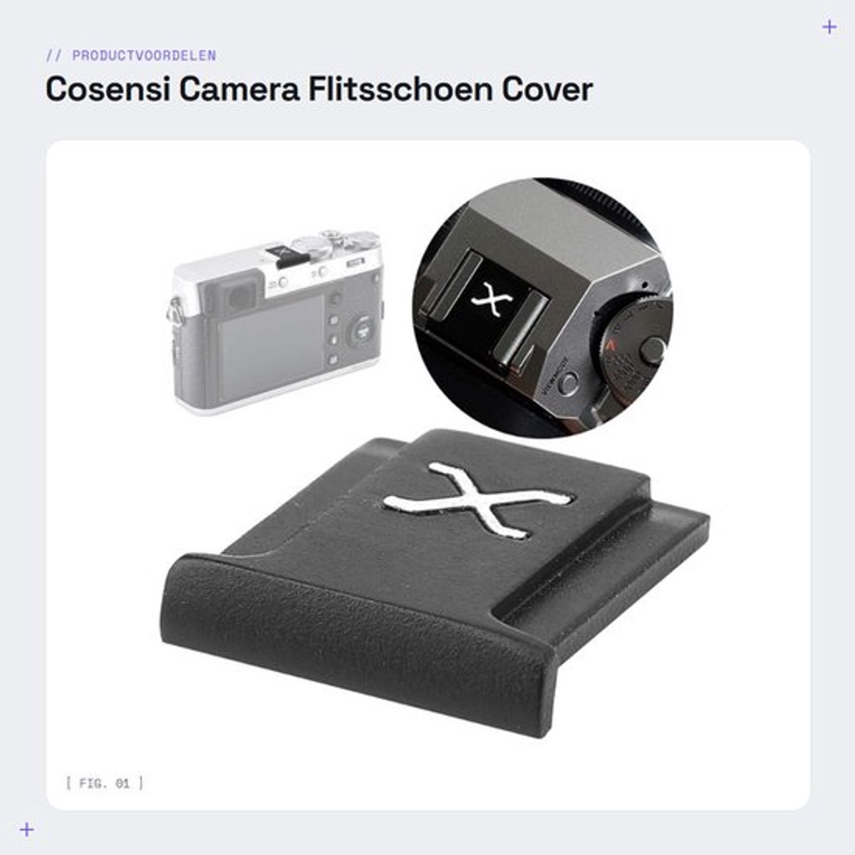 Flitsschoen Cover - Compacte Bescherming - Lichtgewicht Legering - Voor Fuji X-Serie - Stevig en Duurzaam - Eenvoudig te Installeren