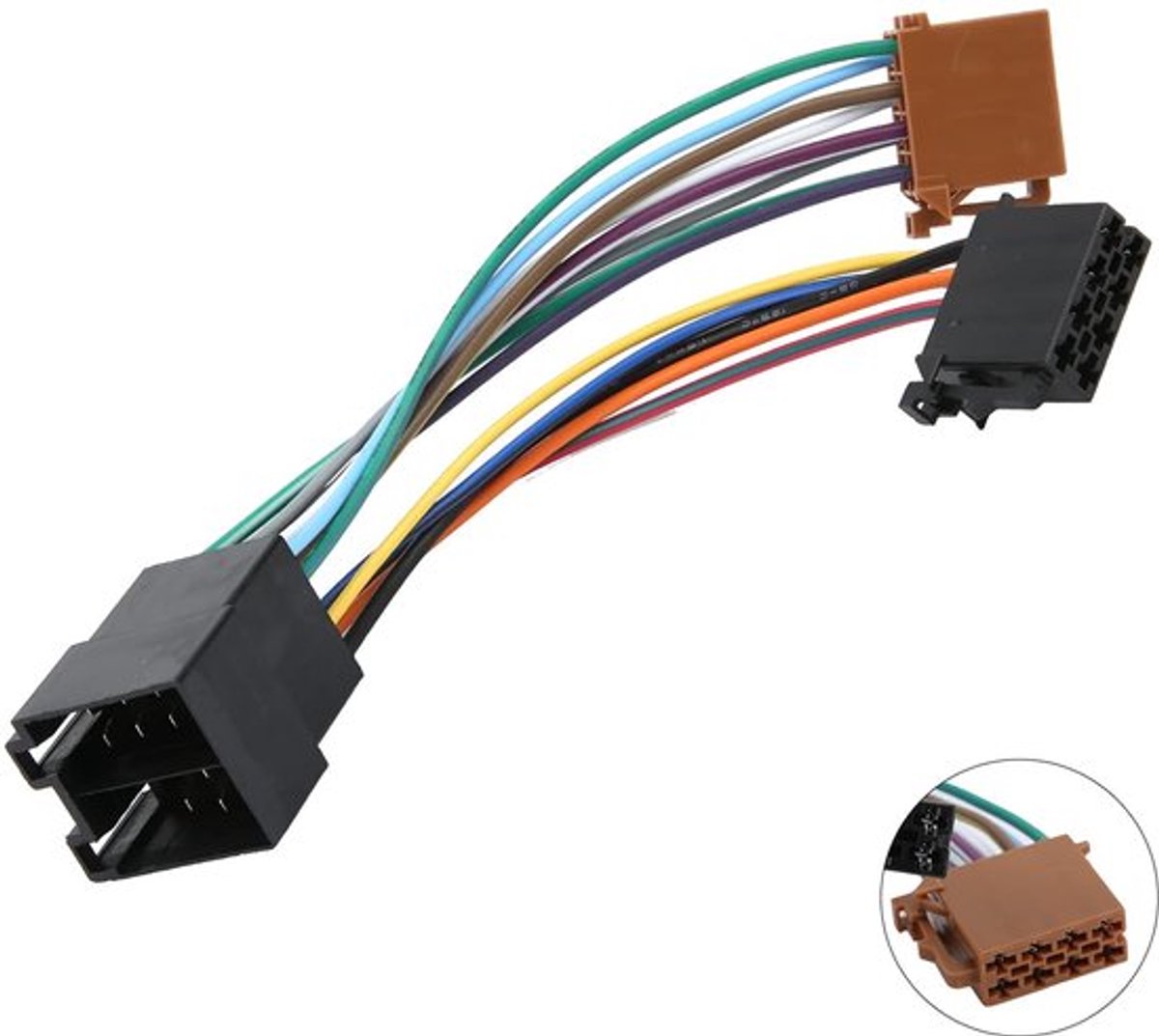 Autoradio Kabelboomadapterset - Eenvoudige Aansluiting - Duurzaam ABS-materiaal - Plug-and-play - Geschikt voor 106 206 306 307 405 406 6...