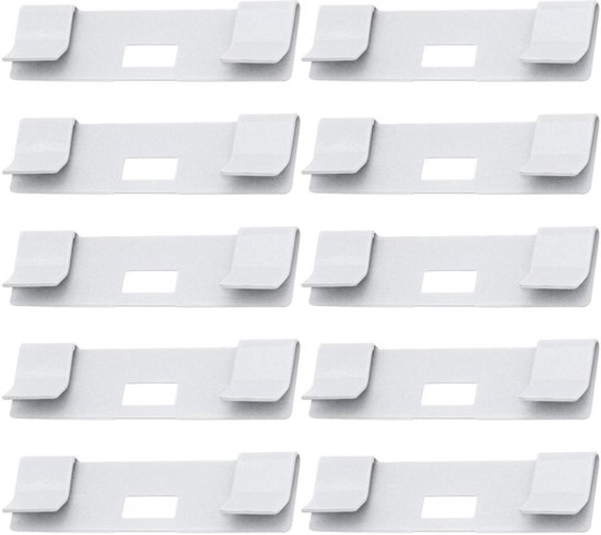 Reparatieclips 20 stuks - Verticale Jaloezieën - Wit - Metaal - 48x14mm - Geschikt voor de