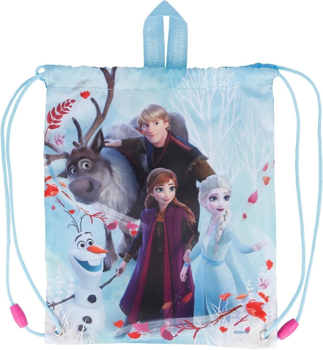 SnelShoppen - Frozen Lunch Bag voor Kinderen met Trekkoord - Herbruikbare, BPA-vrije Lunchtas voor Jongens en Meisjes - Ideaal voor School, Picknick e