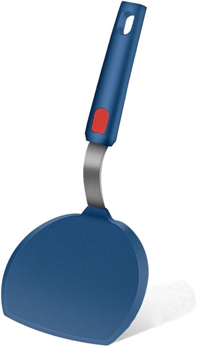 Thijox - Pannenkoekspatel, Hittebestendige Siliconen Spatel voor Anti-aanbak Kookgerei, Brede Ronde Omelet Eierspatel, Vaatwasmachinebestendig, Keuken