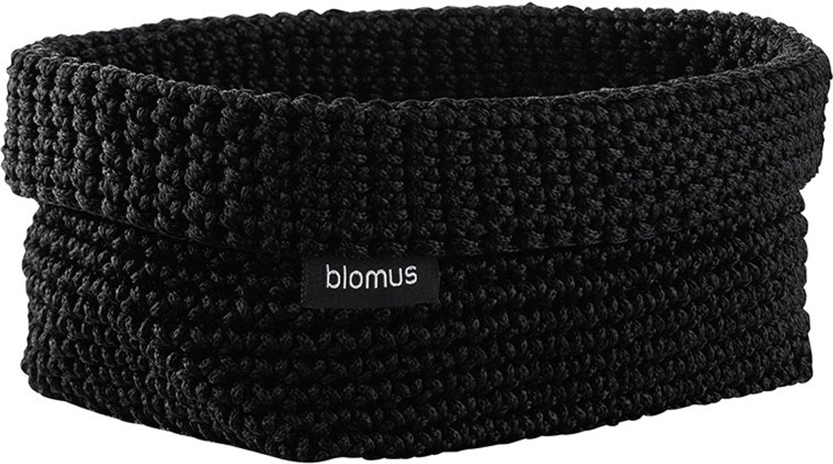 Opbergmand Tela Black | Zwart | Polyester
