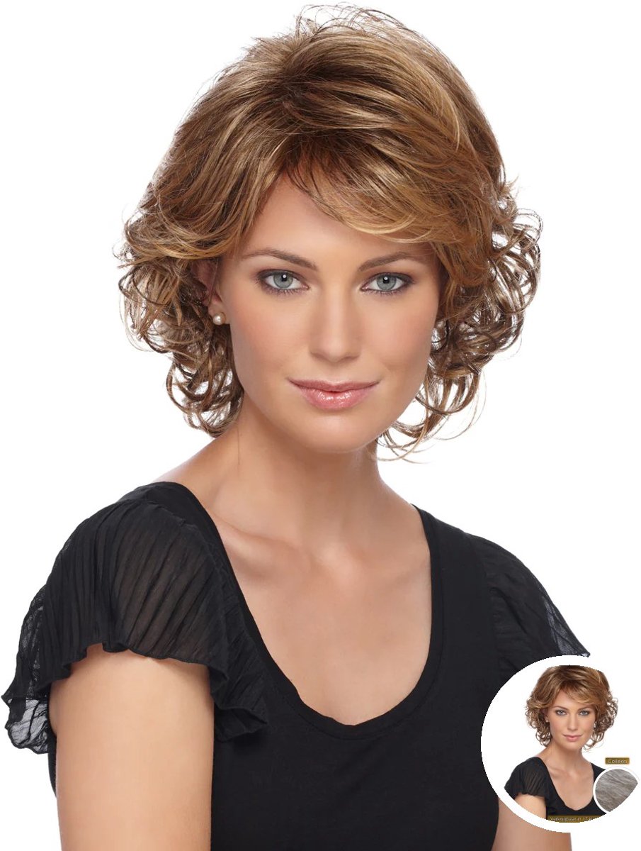 Estetica Designs Colleen Synthetisch Haarwerk - Pure Stretch Cap®, Kort Kapsel, Kleur R51LF60