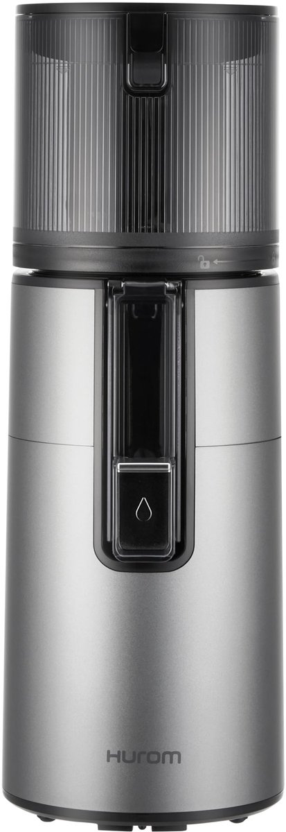 SnelShoppen - Sapcentrifuge voor fruit en groenten | Hurom Easy Clean H400 | 150 Watt | BPA-vrij | Snijbak | Grijs | Ideaal voor keuken en gezonde sap