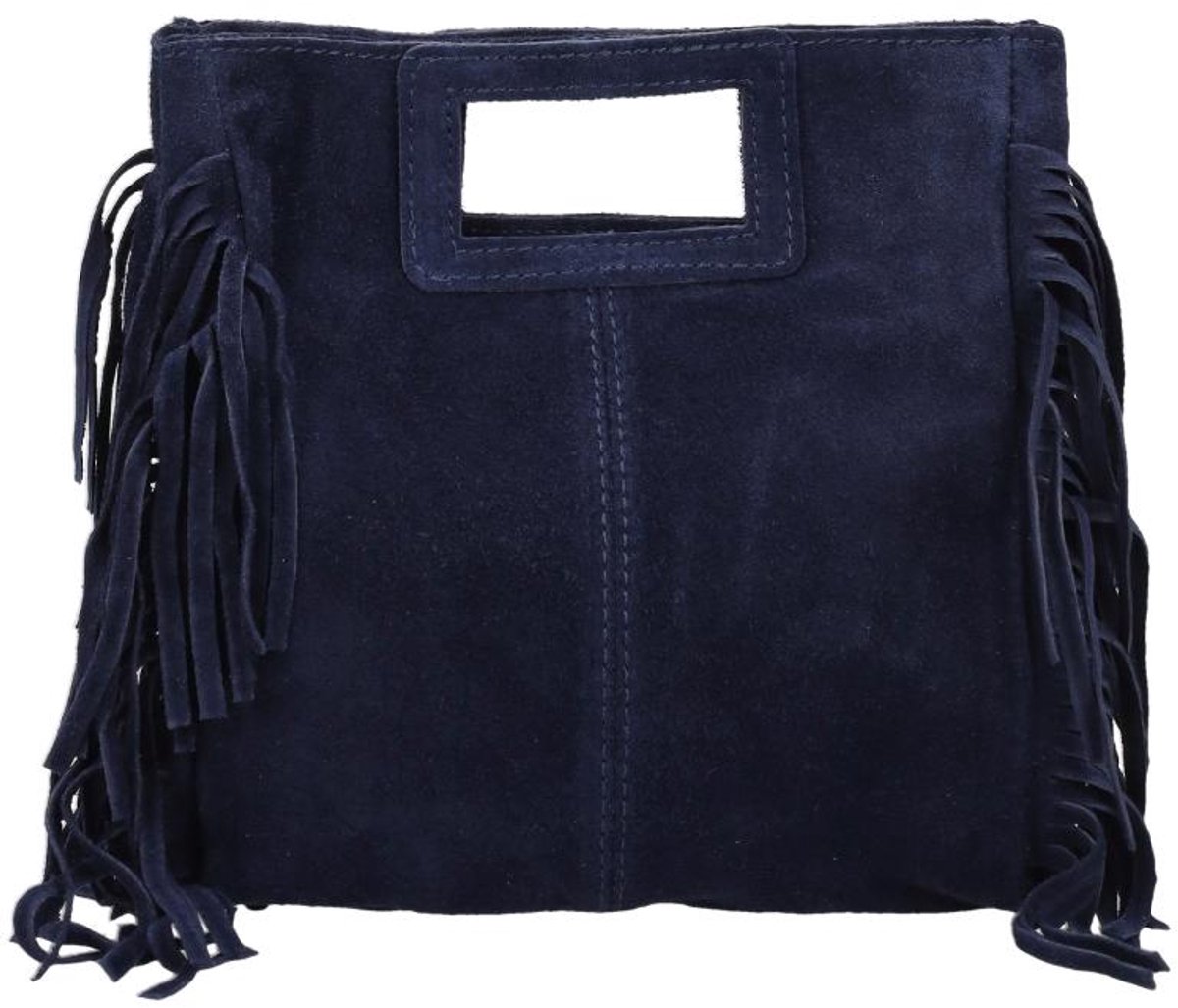 Hernan Aurora Crossbodytas Medium Dames - Leer - Blauw