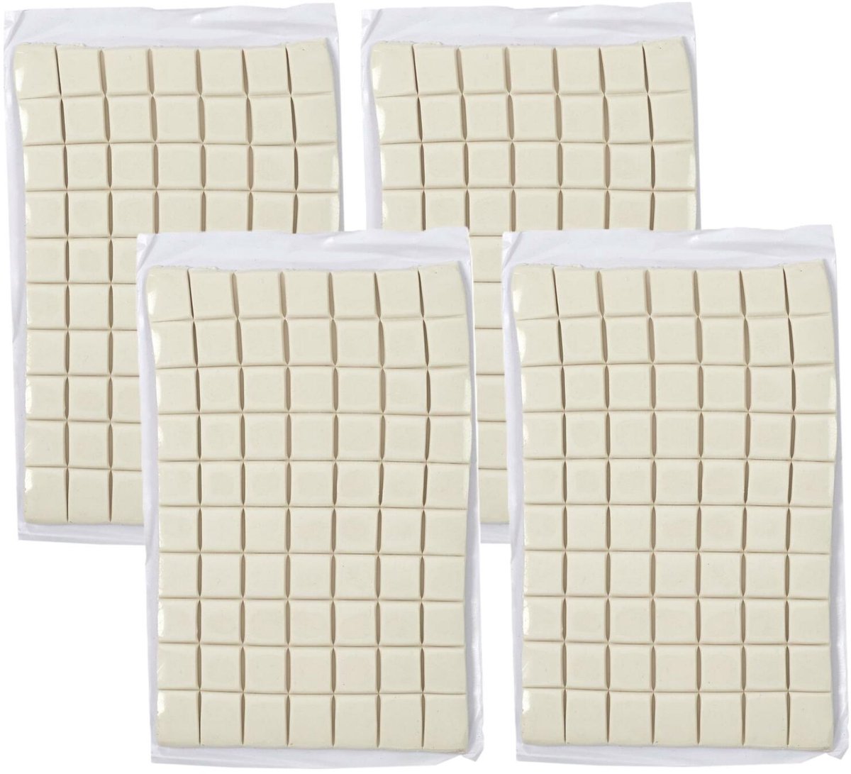 Home Deco Factory Plak Gummetjes - 280x stuks - 4x 100g - kneedgum - plakkers - voor muur/wand