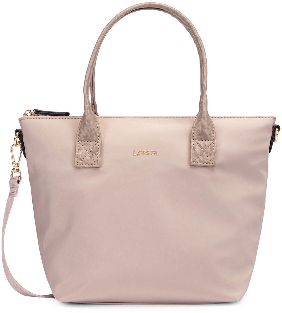 L.CREDI handtas schoudertas Pura Hand Bag Mud Taupe