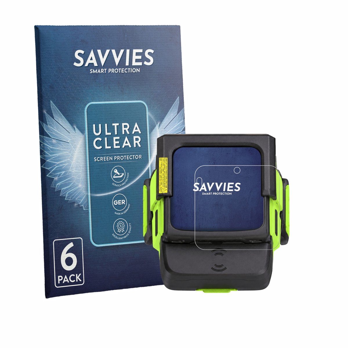 Savvies - Screenprotector voor Zebra WS501 - Folie Beschermfolie transparant 6 Stuks