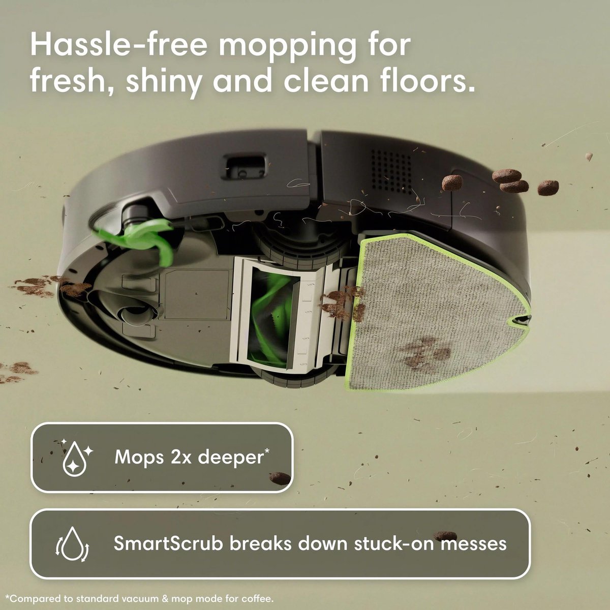 iRobot – Roomba® 115 Combo Robot - Robot stofzuiger met dweilfunctie – 15.000 Pa - Wit thumbnail 3