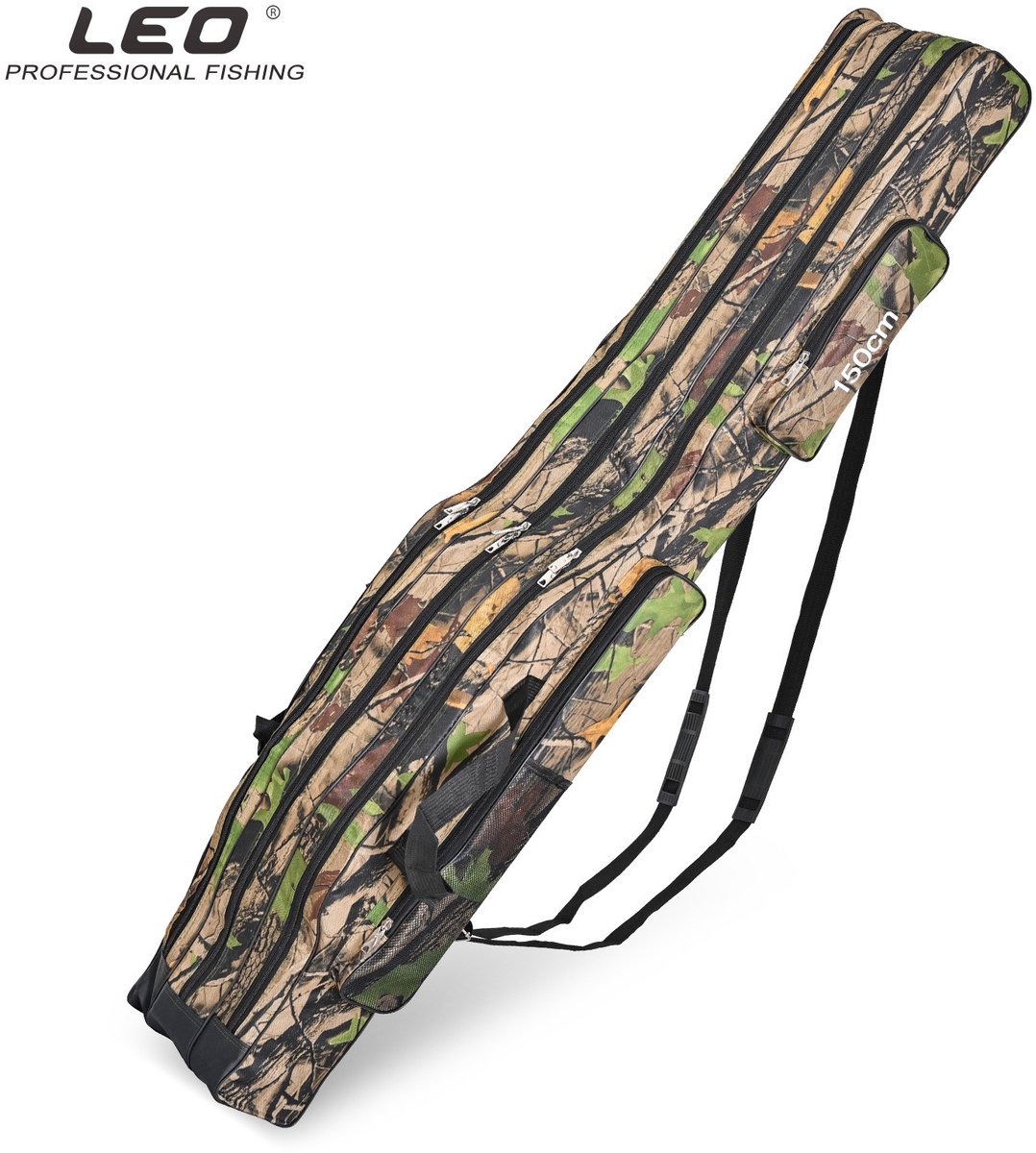 Hengeltas - Vishengel tas - Sight Tackle - foudraal - 1.5M - Vouwbaar - Scheur- en slijtvast - Camouflage