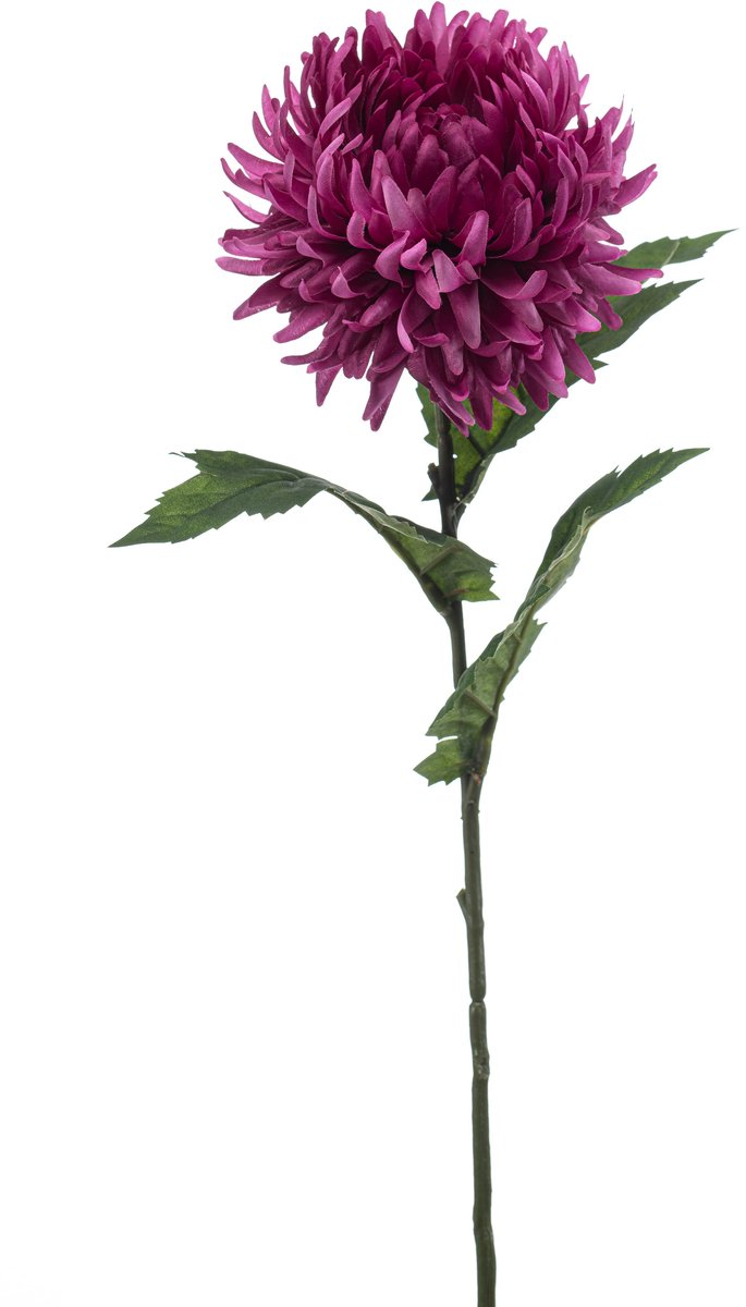 Emerald Kunstbloem Chrysant paars 57cm - Kunstplant voor binnen