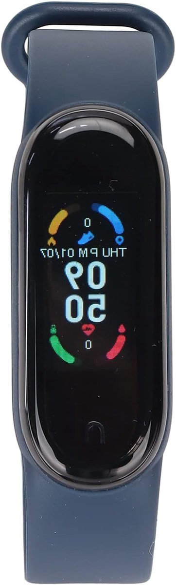 Activiteitentracker - Slimme polsband - Gezondheid bijhouden - Hartslag en slaap - 7 dagen gebruik - Zwart