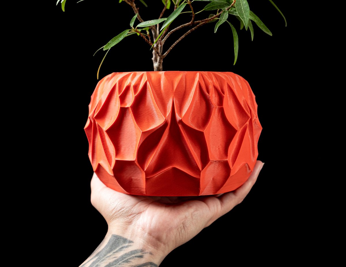 Skushy Vessel Bloempot - Moderne Designpot voor Kamerplanten - Sculpturale Plantenpot voor Woonkamer en Kantoor - Premium Woondecoratie