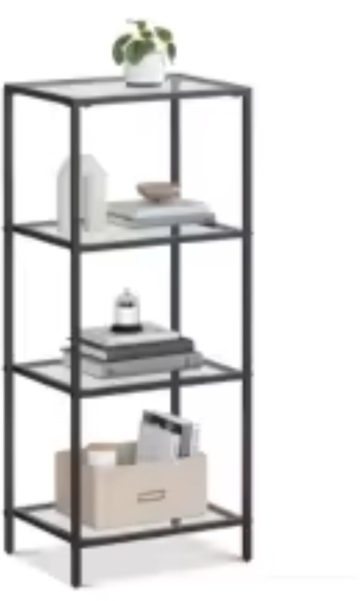 uJOY Kastje - 4 ruime opbergniveaus - Voor kleinere ruimtes - Ideaal voor boeken, planten & decoraties - Modern en minimalistisch