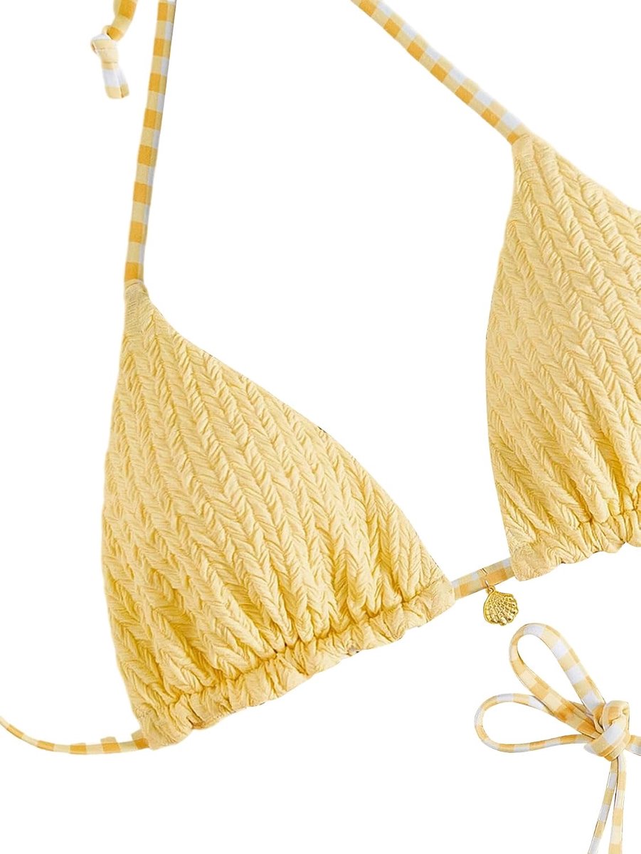 Triangle bikini set dames 2-stof badmode lage taille tweedelige nekhouder badmode zomer strandmode zwempak vakantie outfits