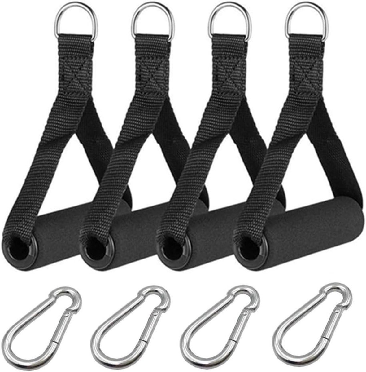 4 Handgrepen voor Weerstandsbanden - Fitness, Yoga, Pilates