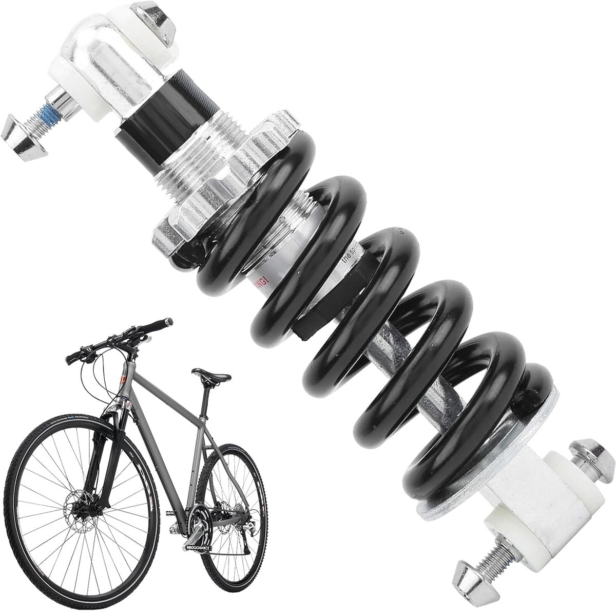 HERZ Schokdemper voor mountainbike, achterbeenophanging fiets, doe-het-zelf, oscillerende veerophanging, mini 150 mm, 1500 lb, motorfiets, mountainbike, dirtbike, achtervering schokdemper